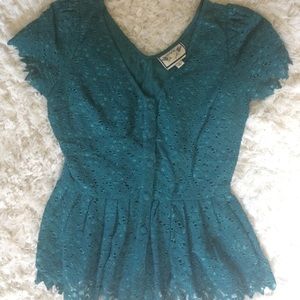 Anthropologie peplum top