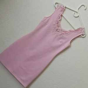 Rose color tight fitting Dress