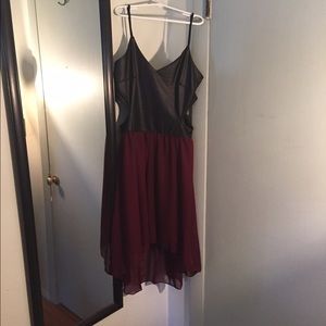 Love culture faux leather top dress NEW