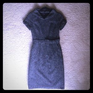 Banana Republic black and white tweed dress!