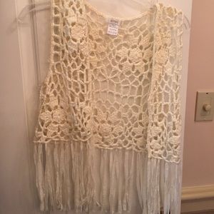 LF MILLAU CROCHET OPEN CARDIGAN