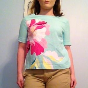 Floral Mint Top