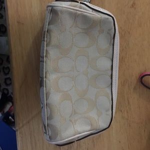 Coach small makeup bag