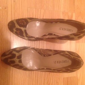 Forever 21 Cheetah Print Heels