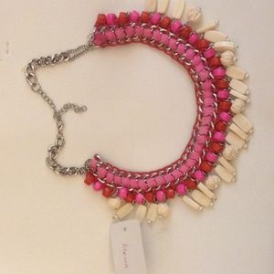 Pink necklace handmade