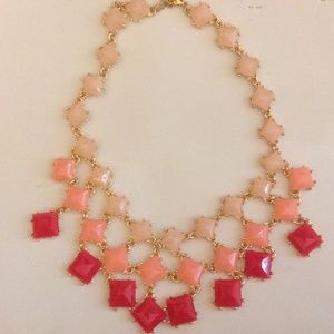 Pink gem necklace