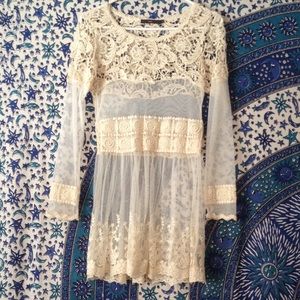 Crochet Lace Boho Dress