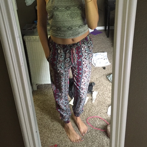 boho pants la hearts