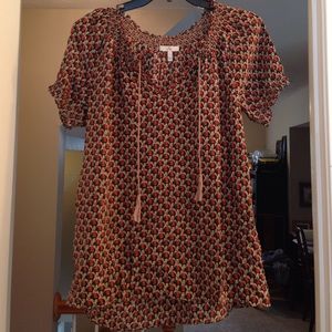 Joie elephant print blouse