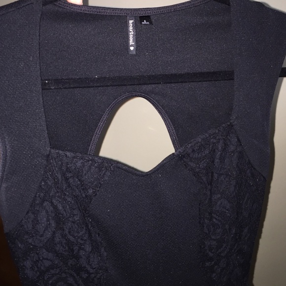 Black sweetheart lace dress - Picture 2 of 4