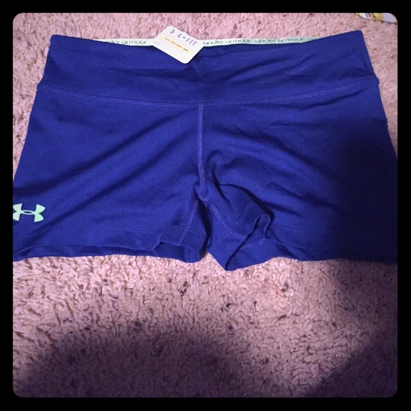 Under armour fitted spandex blue