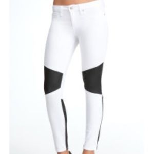 Nwot Bebe white and black jeans