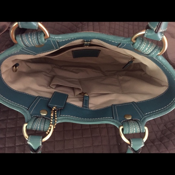 Coach straw handbag - Picture 2 of 4