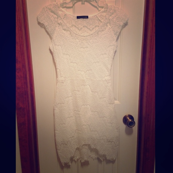 White lace dress