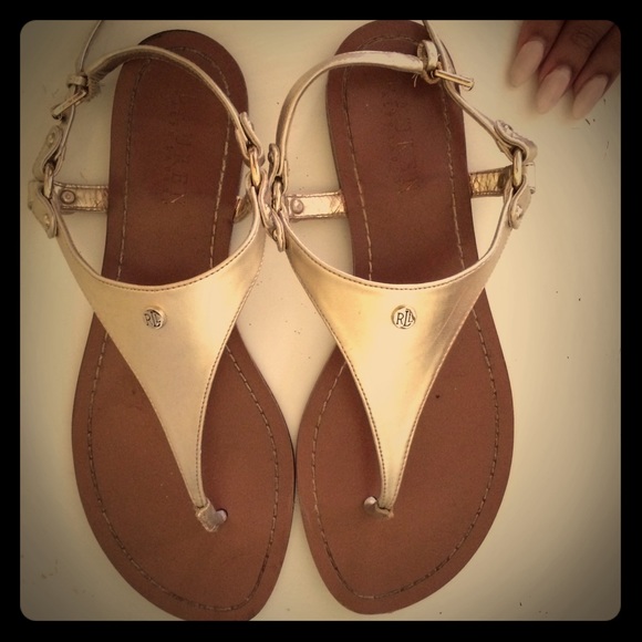 Light Gold Ralph Lauren sandals!