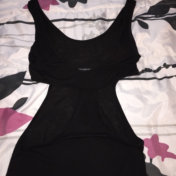 Brandy Melville black tight cut out dress - Picture 2 of 3