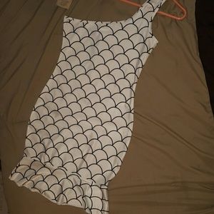 NWOT Blk n white summer dress