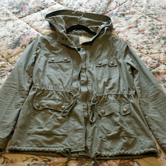 Forever 21 hooded utility jacket