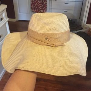 CALVIN KLEIN sand colored sun hat