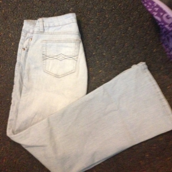 Light blue straight down jeans