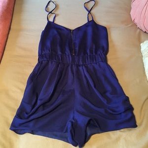 Royal blue romper
