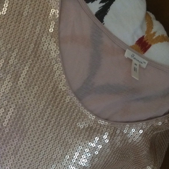 Flounce Bronze Sequin Top - Picture 4 of 4