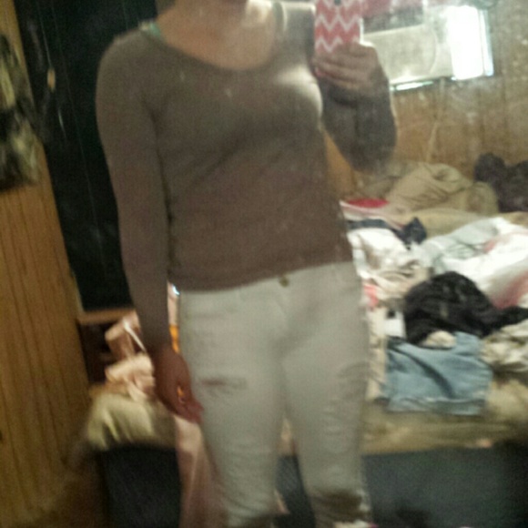 Brown long sleeve shirt