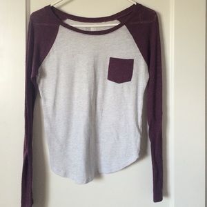 Pacsun long sleeve baseball shirt