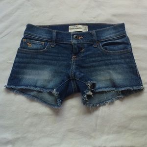 Abercrombie Kids Medium Wash Denim Shorts
