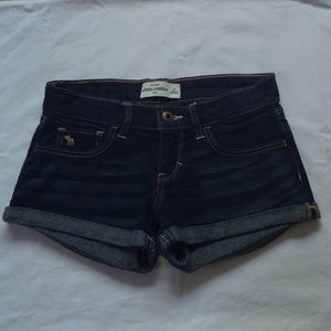 Abercrombie Kids Dark Wash Denim Shorts