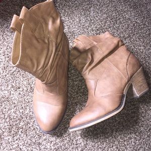 Brown cowboy boots