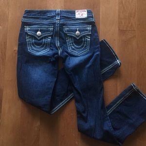 True Religion straight leg jeans.