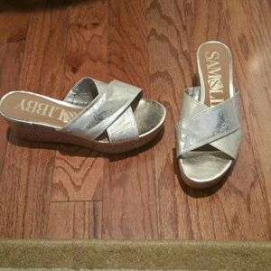 Sam & Libby wedges (gold/silver)