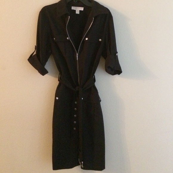 MICHAEL KORS Tie Waist Zip Dress