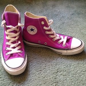 Purple Converse Hi-Tops