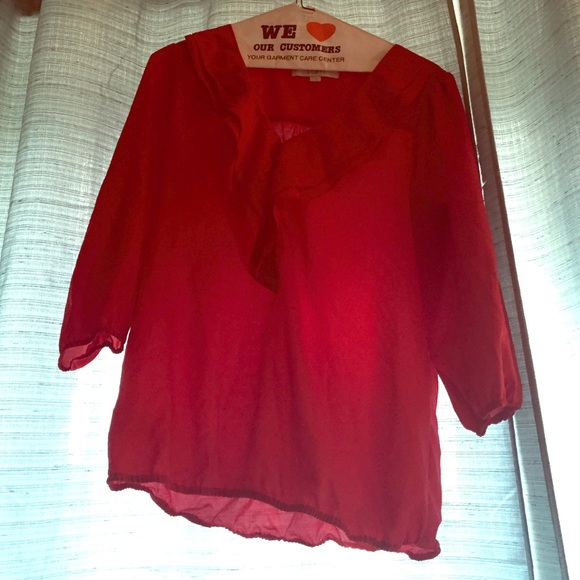 Loft red blouse