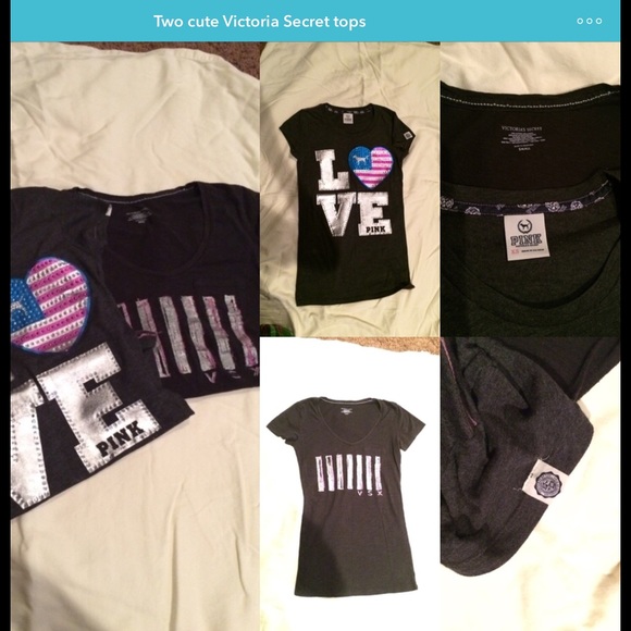 Two Victoria secret tops