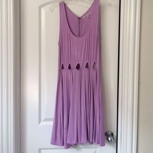 Urban Outfitters Purple Tank Dress with Cut-outs