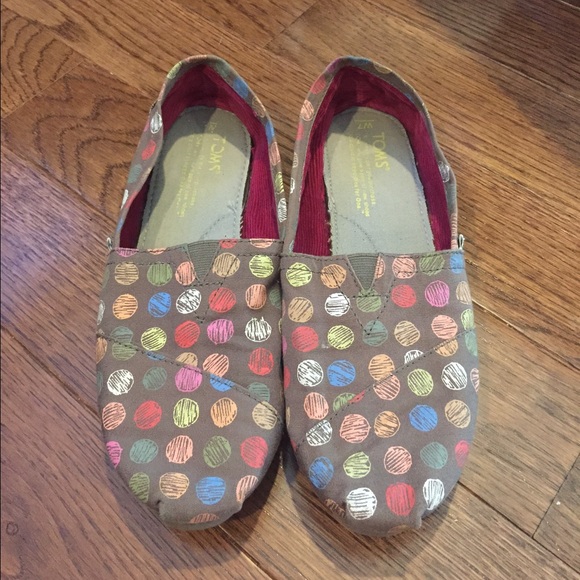 polkadot TOMS size 7