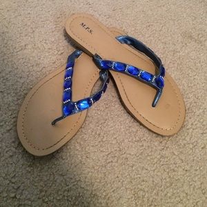 M.P.S. Royal blue sandals