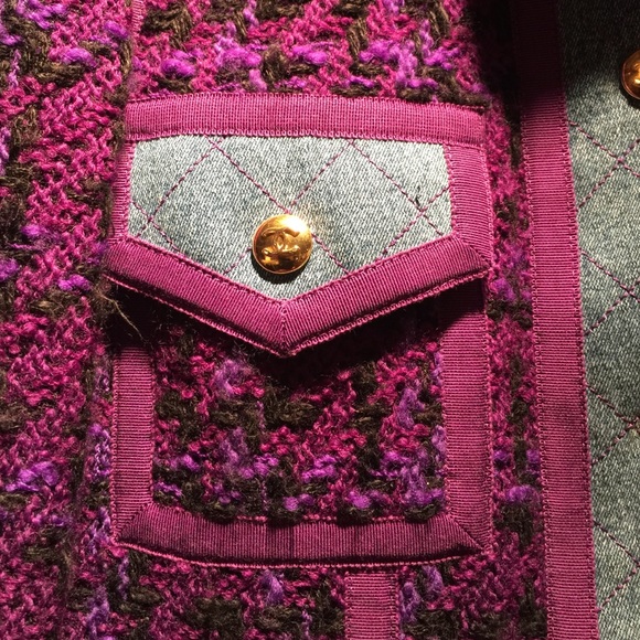 Chanel Jean and Purple Tweed Jacket - Picture 3 of 8