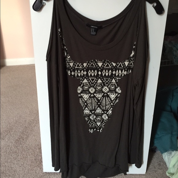 Grey Long Sleeve with slits on shoulders