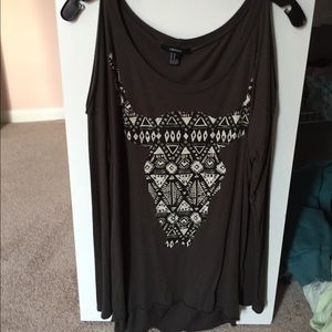 Grey Long Sleeve with slits on shoulders