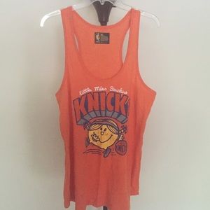 Knicks orange sleeveless shirt