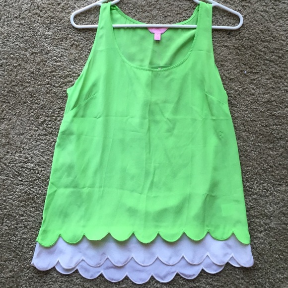 Lilly Pulitzer green Carlina top NWT