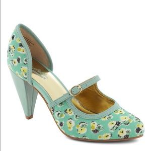Floral Mint Heel