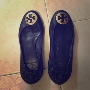 Tory Burch Authentic Black Reva Flats
