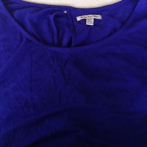 Royal blue peplum top