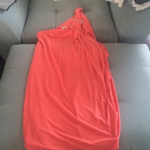 Cache. Size medium coral pink dress