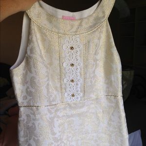 Lolly Pulitzer dress gold gorgeous !